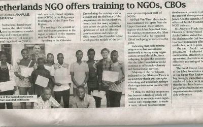 In Ghana heeft onze Libre-training de lokale pers gehaald!